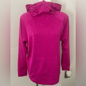 Women’s Calvin Klein Hooded Performance Quick Dry Sweatshirt Size L Pink